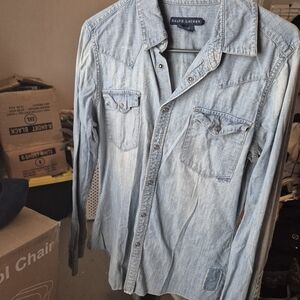 Ralph Lauren Light Blue Button Down Shirt